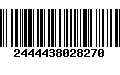 Código de Barras 2444438028270