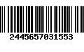 Código de Barras 2445657031553