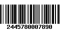 Código de Barras 2445780007890