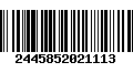 Código de Barras 2445852021113