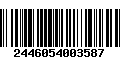 Código de Barras 2446054003587