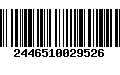 Código de Barras 2446510029526