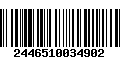 Código de Barras 2446510034902