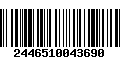 Código de Barras 2446510043690