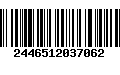 Código de Barras 2446512037062