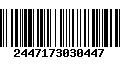 Código de Barras 2447173030447