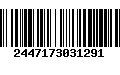 Código de Barras 2447173031291