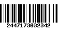 Código de Barras 2447173032342