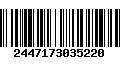 Código de Barras 2447173035220