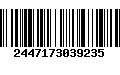 Código de Barras 2447173039235