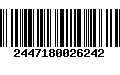 Código de Barras 2447180026242