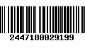 Código de Barras 2447180029199