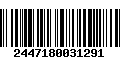 Código de Barras 2447180031291