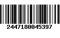 Código de Barras 2447180045397