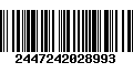 Código de Barras 2447242028993