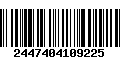 Código de Barras 2447404109225