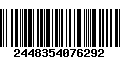 Código de Barras 2448354076292