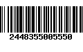 Código de Barras 2448355005550