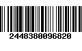 Código de Barras 2448380096820