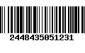 Código de Barras 2448435051231