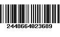 Código de Barras 2448664023689