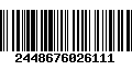 Código de Barras 2448676026111