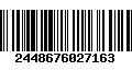 Código de Barras 2448676027163