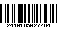 Código de Barras 2449185027484