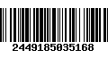 Código de Barras 2449185035168