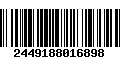 Código de Barras 2449188016898