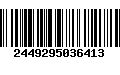 Código de Barras 2449295036413