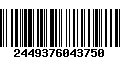 Código de Barras 2449376043750