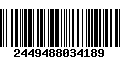 Código de Barras 2449488034189