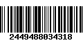 Código de Barras 2449488034318