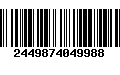 Código de Barras 2449874049988