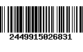 Código de Barras 2449915026831