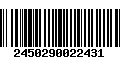 Código de Barras 2450290022431