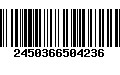 Código de Barras 2450366504236