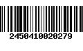 Código de Barras 2450410020279