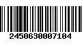 Código de Barras 2450630007104