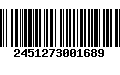 Código de Barras 2451273001689