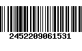 Código de Barras 2452209061531