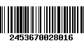 Código de Barras 2453670028016