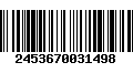 Código de Barras 2453670031498