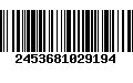 Código de Barras 2453681029194