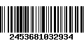 Código de Barras 2453681032934