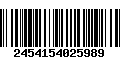 Código de Barras 2454154025989