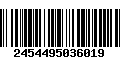 Código de Barras 2454495036019