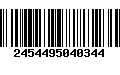 Código de Barras 2454495040344