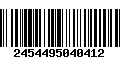 Código de Barras 2454495040412